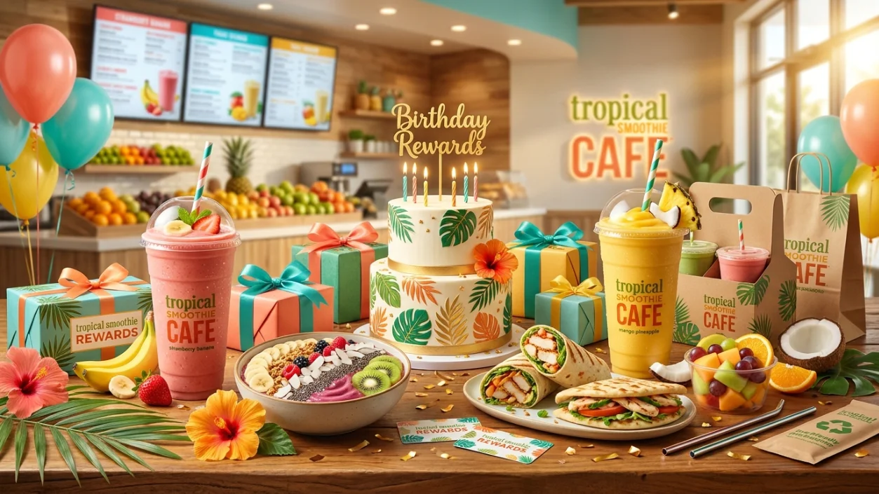 Tropical Smoothie Birthday Reward