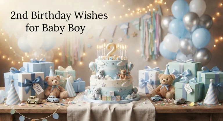 2nd Birthday Wishes for Baby Boy