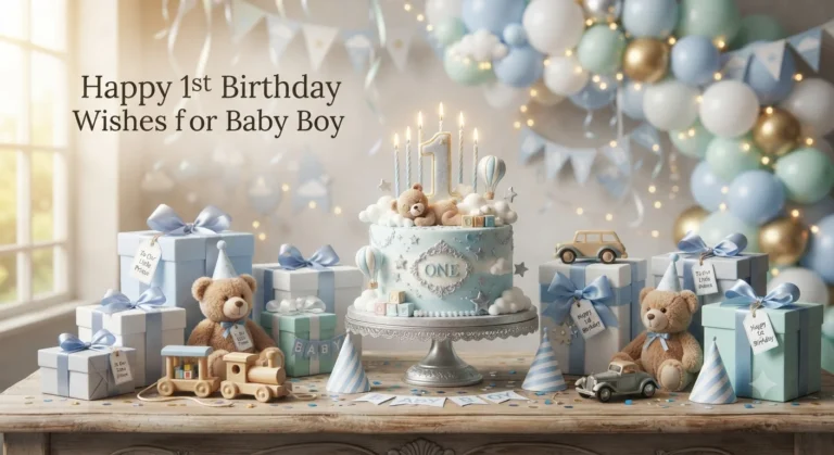 Happy 1st Birthday Wishes for Baby Boy