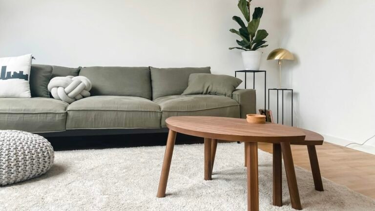 Bright minimalist Scandinavian living room